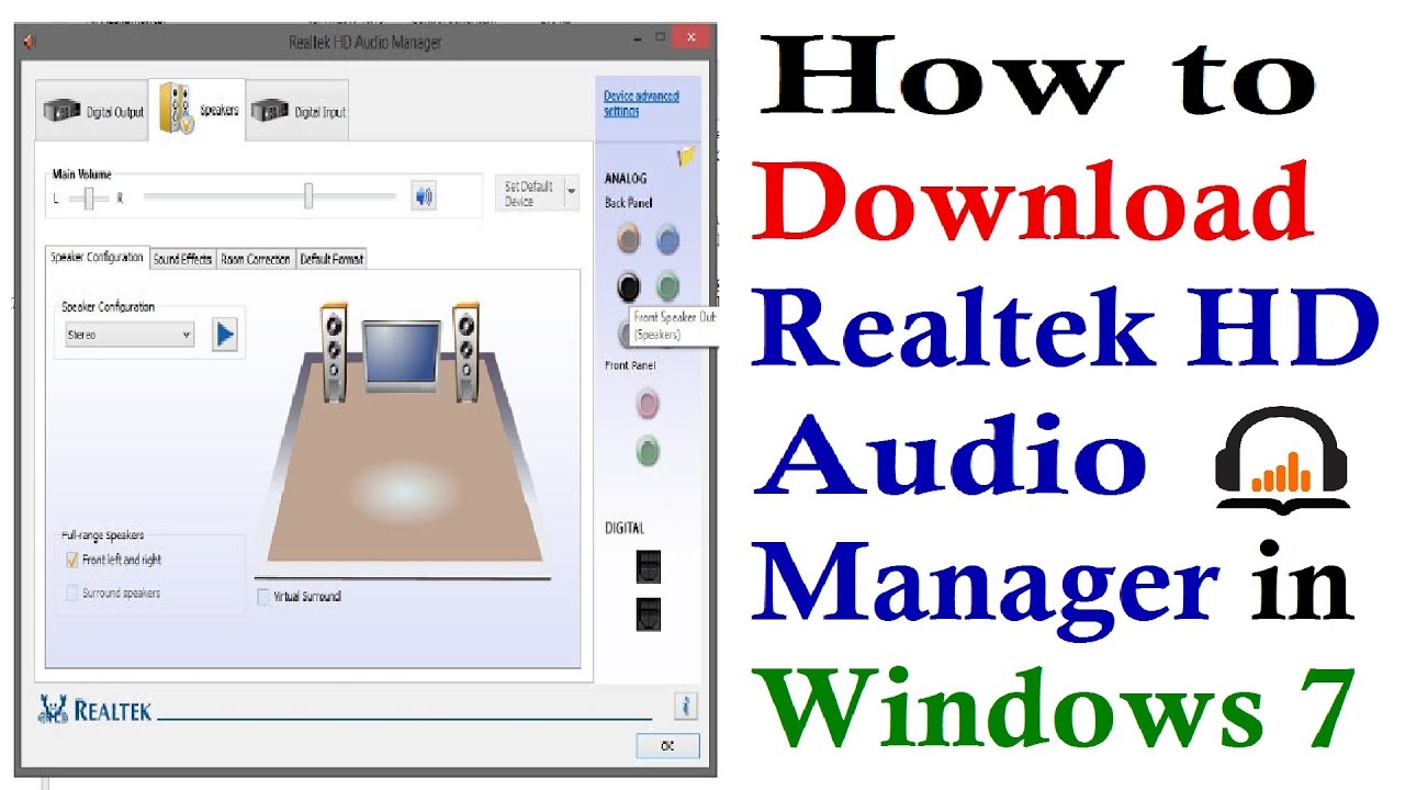realtek hd audio sound manager download